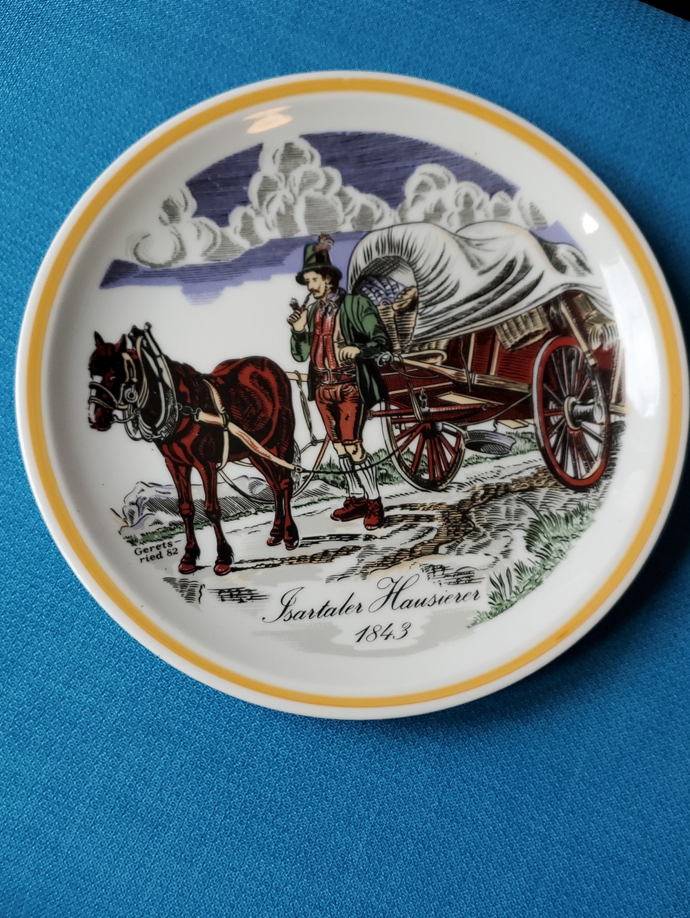 Bauscher Weiden Bavaria Germany Porcelain Backstamp Plate